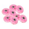 GROWTHLIN Inline Skate Replacement Wheels Outdoor & Indoor 85A Inline Skate Wheels 64mm/70mm with Bearing (8-Pack) Roller Skate Skating Wheels Roller Skate Wheel Replacement,Pink,64mm view 1