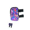Adjustable Straps Leg Bag, Smart Colorful Outdoor Waist Pack, Holographic Thigh Leg Bag for Hiking, Sports, Travel black (purple) view 1