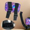 Adjustable Straps Leg Bag, Smart Colorful Outdoor Waist Pack, Holographic Thigh Leg Bag for Hiking, Sports, Travel black (purple) view 4