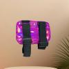 Adjustable Straps Leg Bag, Smart Colorful Outdoor Waist Pack, Holographic Thigh Leg Bag for Hiking, Sports, Travel black (pink) view 3