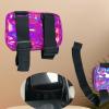 Adjustable Straps Leg Bag, Smart Colorful Outdoor Waist Pack, Holographic Thigh Leg Bag for Hiking, Sports, Travel black (pink) view 4