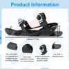 GKWW Mini Ski Skates with Gloves & Goggles Winter Outdoor Skiing Mini Sled Snowboard Sled Shoes Portable Snowblades Skis Shoes Adjustable Short Snowskates Skiboards view 2