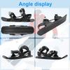 GKWW Mini Ski Skates with Gloves & Goggles Winter Outdoor Skiing Mini Sled Snowboard Sled Shoes Portable Snowblades Skis Shoes Adjustable Short Snowskates Skiboards view 3