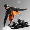 GKWW Mini Ski Skates with Gloves & Goggles Winter Outdoor Skiing Mini Sled Snowboard Sled Shoes Portable Snowblades Skis Shoes Adjustable Short Snowskates Skiboards view 4