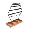 Yardenfun Hanging Jewelry Organizer Wall-mounted Necklace Holder Bracelet Organizer Hexagon Display Stand view 1