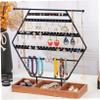 Yardenfun Hanging Jewelry Organizer Wall-mounted Necklace Holder Bracelet Organizer Hexagon Display Stand view 3