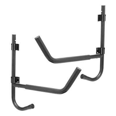 KICHOUSE 2sets Indoor Kayak Storage Racks Metal Canoe Holders Design Padding Strong Construction for Efficient Wall Mount Storage of Kayaks Canoes