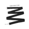 HONMEET 5pcs Adjustable Non-elastic Yoga Strap for Enhanced Stability and Flexibility for Yoga and Fitness Training Inelastic Exercise Bands Black view 2