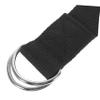 HONMEET 5pcs Adjustable Non-elastic Yoga Strap for Enhanced Stability and Flexibility for Yoga and Fitness Training Inelastic Exercise Bands Black view 4