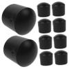 CIYODO Foosball Rods Safety End Caps 10 Pack Foosball Machine Caps Plastic Easy to Fit Replacement Parts for Football Table Foosball Pole Caps