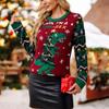 Womens Ugly Christmas Sweater, Knitted Crew Neck Sweater Tops, Festive Crew Neck Sweater Christmas Sweater, Women's Pullover Sweaters view 3