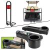 Roykaw Golf Cart Armrest with Cup Holder and No-Drilling Rear Seat Safety Grab Bar view 1