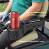 Roykaw Golf Cart Armrest with Cup Holder and No-Drilling Rear Seat Safety Grab Bar view 3