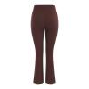 Deals 2024 Flare Work Pants for Women Today Trendy Wide Leg Sweatpants Petite Women's Exercise Ladies 5Brown Medium view 3