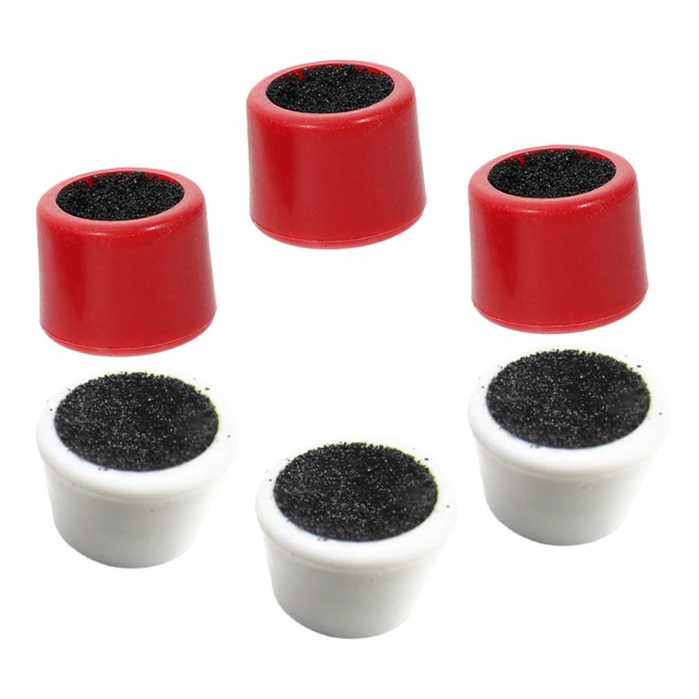 FOYTOKI 6pcs Billiard Cue Tip Repair Tool Pool Cue Tip Shaper Burnisher File Plastic