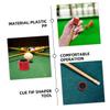 FOYTOKI 6pcs Billiard Cue Tip Repair Tool Pool Cue Tip Shaper Burnisher File Plastic view 4