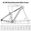 BSFHQS 27.5er 29er Mountain Bike Hardtail Frame 15in 17in 19in Carbon Fibre Rigid Disc Brake Frame Quick Release Frame 135mm QR XC Cyclocross Bikes Frame(29 * 17") view 2