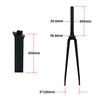 BSFHQS 700C Fixed Gear Bike Frameset 49cm 51cm 54cm 57cm Carbon Fiber Track Bike Frame Windbreaker Frames Quick Release Frame F9x100mm R9x120mm QR(Black,54cm) view 3