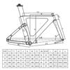 BSFHQS 700C Fixed Gear Bike Frameset 49cm 51cm 54cm 57cm Carbon Fiber Track Bike Frame Windbreaker Frames Quick Release Frame F9x100mm R9x120mm QR(Black,54cm) view 4