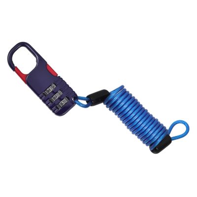 COOLHIYA Helmet Lock Multi-Function Cable Lock Password Feature Material for Outdoor Cycling and Daily Use Versatile -Theft Security