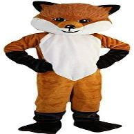 Brown Hairy fox Mascot Cosume Adult Size for Men & Women with Built-in Fan Inside the Head