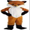 Brown Hairy fox Mascot Cosume Adult Size for Men & Women with Built-in Fan Inside the Head view 1
