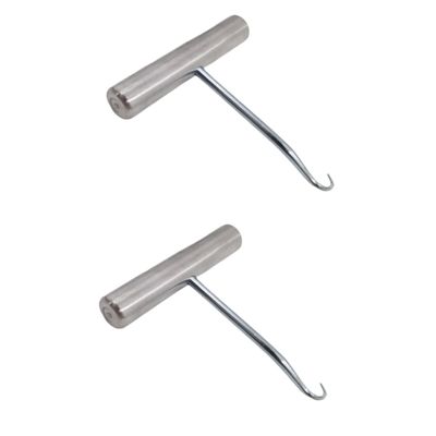 KONTONTY 2pcs Professional Tennis Badminton Racket Stringing Machine Tool String Assistance Puller