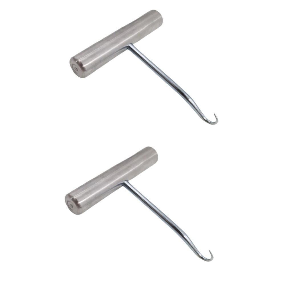 KONTONTY 2pcs Professional Tennis Badminton Racket Stringing Machine Tool String Assistance Puller