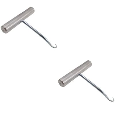 Hohopeti 2pcs Tennis Racket Stringing Machine Badminton Stringing Tools Racket String Puller for Badminton