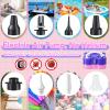 3-in-1 Electric Balloon Pump with Dusty Blue Balloon, 3-in-1 Electric Balloon Pump, Portable Electric Air Pump for All Balloons Inflatables Dual Nozzle Balloon Blower Machine view 3
