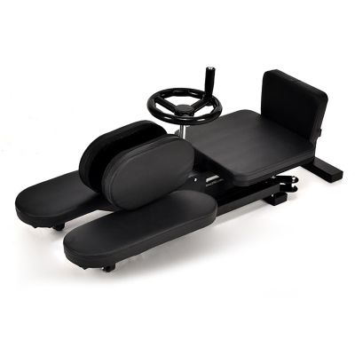 CHIPEL Leg Stretch Machine, 440lbs Leg Stretcher with 360 Casters, 0 to 180 Stretching Angle Adjust and Not Rebound, Sturdy Heavy Duty Steel Frame(Black)