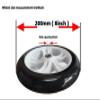 1PCS 200mm Wheels Adult Teen 200mm Scooter Wheels 8-inch Scooter Replacement Wheels with ABEC 9 Bearings for Kick Scooters Shopping Cart (Pink) view 2