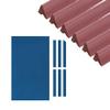 Scott Edward Billiards 48in K66 Rubber Bumpers Pool Table Rail Cushions (Set of 6) and Professional 9' Blue Billiard Cloth view 1