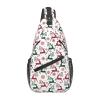 LECHOVV Snowflakes Christmas Deer Sling Crossbody Bag-Travel Hiking Chest Backpack,Casual Daypack for Women and Men,Lightweight Shoulder Purse for Daily Use and Outdoor Adventures view 1