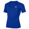 Konrunppy Youth Boys Compression Shirt Short Sleeve Kids Basketball Baseball Football Undershirt Qucik Dry Athletic Workout Sports Base Layer T-Shirt (Blue,XS) view 1