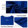 Konrunppy Youth Boys Compression Shirt Short Sleeve Kids Basketball Baseball Football Undershirt Qucik Dry Athletic Workout Sports Base Layer T-Shirt (Blue,Medium) view 4