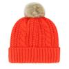 47 Women's Orange Cleveland Browns Meeko Cuffed Knit Hat with Pom view 2