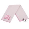 CybGene Microfiber Golf Towel for Women, 16'x 24', Pink - Initial A view 1