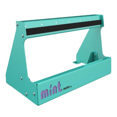Mint Racks Stoke Stand Free-Standing Ski, Snoboard, Skateboard, Longboard Floor Rack (Mint/Lilac Logo, Standard)