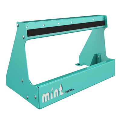 Mint Racks Stoke Stand Free-Standing Ski, Snoboard, Skateboard, Longboard Floor Rack (Mint/White Logo, Standard)