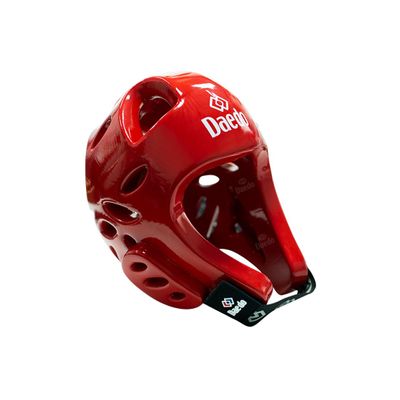 DAEDO WT Recognized Taekwondo Head Guard - Officially Approved, Molded Foam Construction, Lightweight Protection for Sparring & Competition, Large - Red
