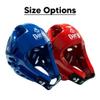 DAEDO WT Recognized Taekwondo Head Guard - Officially Approved, Molded Foam Construction, Lightweight Protection for Sparring & Competition, Large - Red view 3