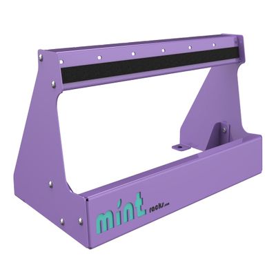 Mint Racks Stoke Stand Free-Standing Ski, Snoboard, Skateboard, Longboard Floor Rack (Lilac/Mint Logo, Standard)