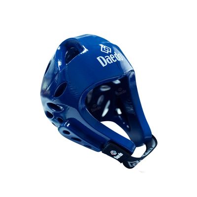DAEDO WT Recognized Taekwondo Head Guard - Officially Approved, Molded Foam Construction, Lightweight Protection for Sparring & Competition, Medium - Blue