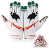 Dot Stitch Jester face Football Gloves Silicone Grip Youth Football Receiver Gloves Joker Receiver Glove Kids Receiving Glove for Youth Kids Men Adult & Unisex view 1
