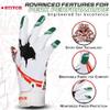 Dot Stitch Jester face Football Gloves Silicone Grip Youth Football Receiver Gloves Joker Receiver Glove Kids Receiving Glove for Youth Kids Men Adult & Unisex view 3