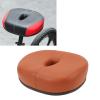 Fockety Noseless Seat with Airflow Vent, and Shock Absorbing Ball Design Hollow Integrated Saddle, Soft Memory Foam Padded Wide Replacement Seat Cushion (Brown) view 2