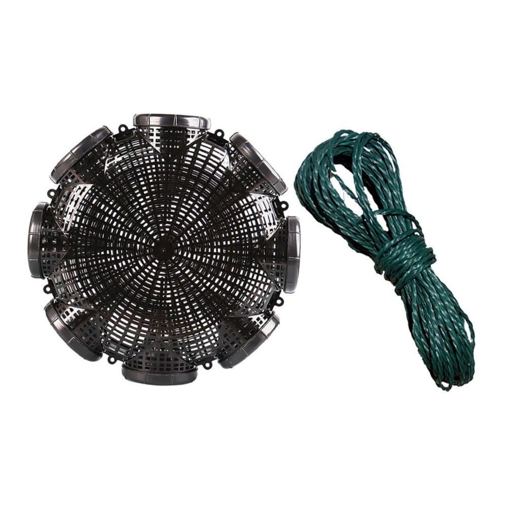BCOATH 8holes Crawfish Trap Cage with Multiple Entrances Reusable Plastic Fishing Bait Lure Trap for Catching Fish Shrimp and EEL Lightweight and Durable Design Easy to Use