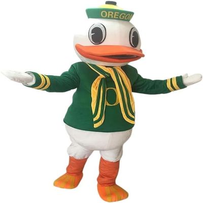 Oregon Duck College Mascot Costume Adult Size for Men & Women with Built-in Fan Inside the Head