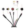 36V 48V 750W KT 25A Electric Bicycle 9 PIN Brushless Motor Controller Sine Wave, Waterproof LCD3 Controller Display Panel TT009 Thumb Throttle 1T4 Cable Kit Modification for E-Bike Electric Bike view 4